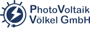 Logo PV Völkel GmbH Slogan weiß